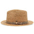 Walrus Hats Natural Raffia Straw Fedora Hat w/ Braided Band